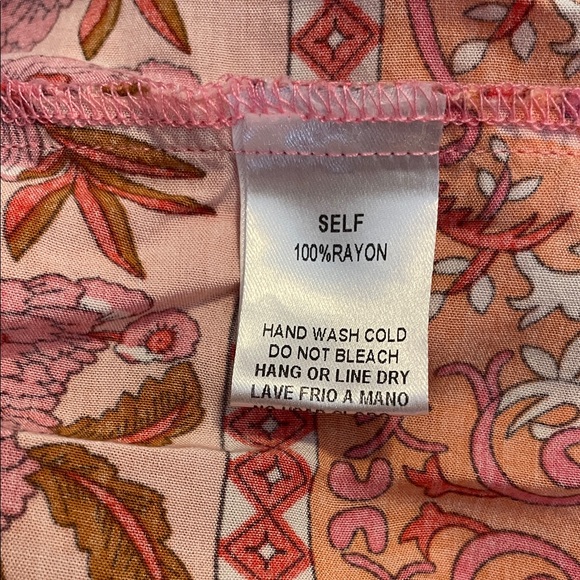 Easel Floral Pink Maxi Dress Size Small - Picture 10 of 11